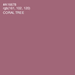 #A16678 - Coral Tree Color Image